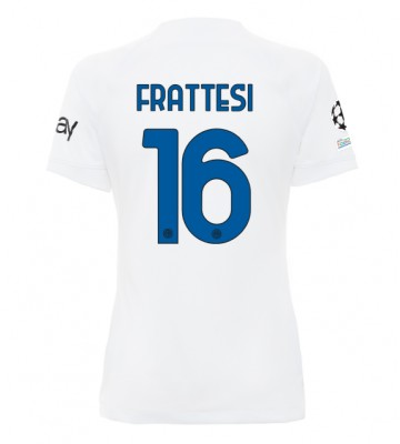 Inter Milan Davide Frattesi #16 Udebanetrøje Dame 2023-24 Kort ærmer